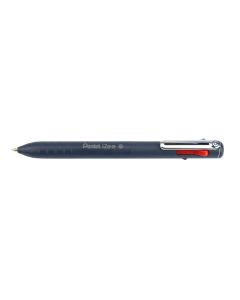Pentel 4 Kleuren Balpen iZee BXC470-DC Zw-Rd-Bl-Gr