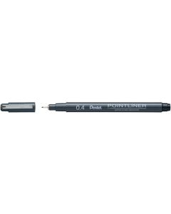 Pentel Fijnschrijver Pointliner S20P Zwart 0,4