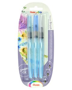 Pentel Aquash Brush set Fijn Medium en Breed. 